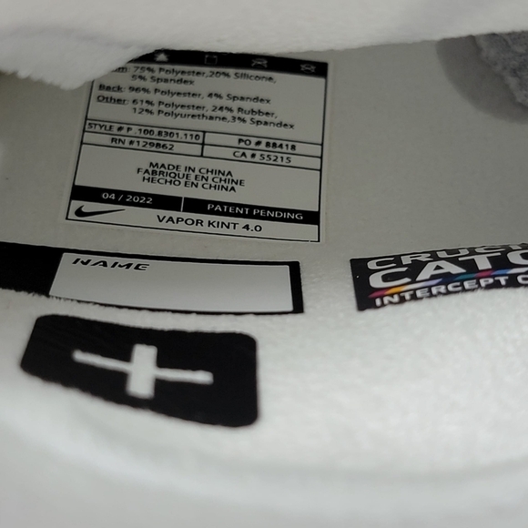 Nike Vapor Knit 4.0 NFL 2021 Crucial Catch Edition Receiver Size Large Football - Picture 6 of 6